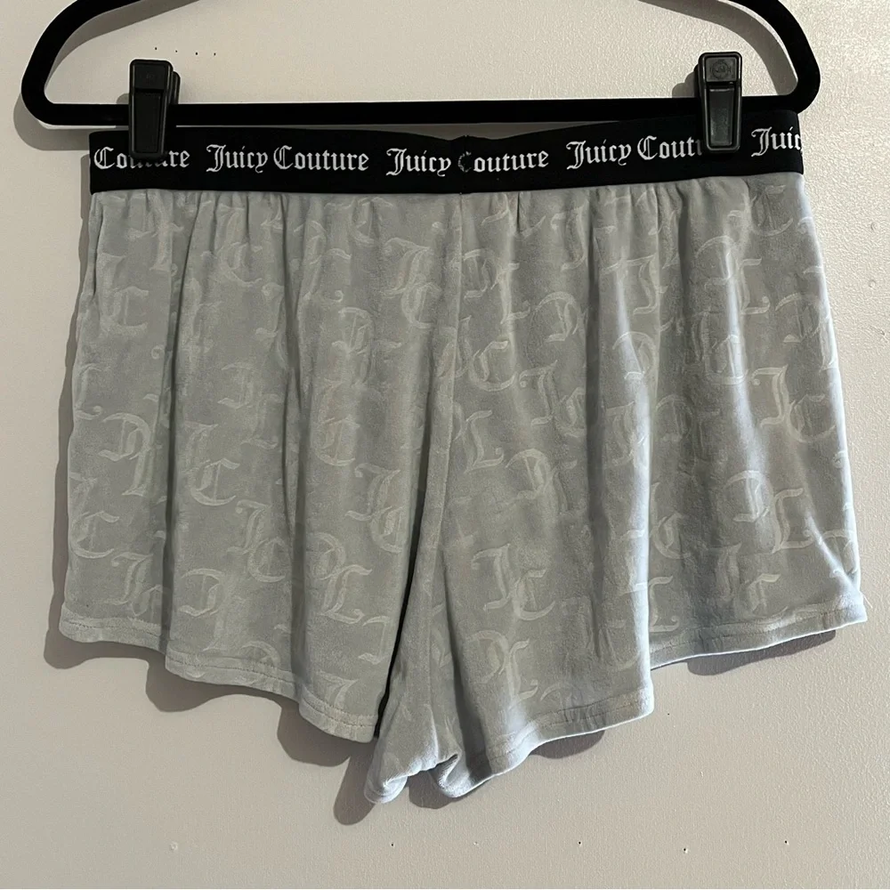 Juicy Couture Light Gray Women's Pajama Shorts soft XL
